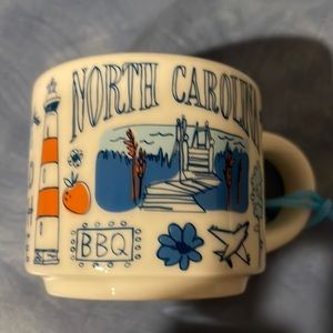 Tiny collectors Starbucks cup, This one is from North Carolina.